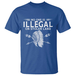 Honor Indigenous Peoples T Shirt No One Is Illegal On Stolen Land