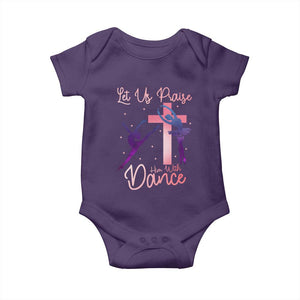 Christian Ballet Baby Onesie Let Us Praise Him With Dance Faith Inspired Art TS12 Purple Print Your Wear