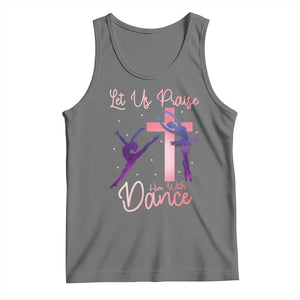 Christian Ballet Tank Top Let Us Praise Him With Dance Faith Inspired Art TS12 Black Heather Print Your Wear