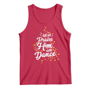 Christian Ballet Lover Tank Top Let Us Praise Him With Dance TS12 Red Print Your Wear