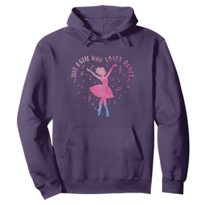 Just A Girl Who Loves Dance Hoodie Gift For Cute Ballet Girl TS12 Purple Print Your Wear