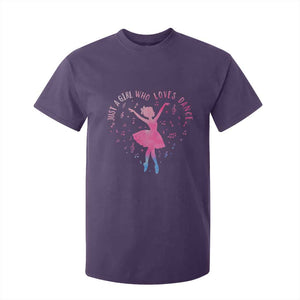 Just A Girl Who Loves Dance T Shirt For Kid Gift For Cute Ballet Girl TS12 Purple Print Your Wear