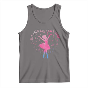 Just A Girl Who Loves Dance Tank Top Gift For Cute Ballet Girl TS12 Deep Heather Print Your Wear