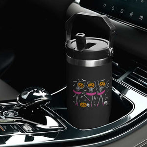 Ballet Skeleton Dance Flip Straw Tumbler Funny Halloween Gift TS12 Print Your Wear