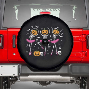 Ballet Skeleton Dance Spare Tire Cover Funny Halloween Gift TS12 Black Print Your Wear