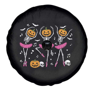 Ballet Skeleton Dance Spare Tire Cover Funny Halloween Gift TS12 Print Your Wear