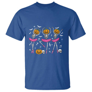 Ballet Skeleton Dance T Shirt Funny Halloween Gift TS12 Royal Blue Print Your Wear