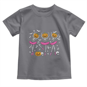 Ballet Skeleton Dance Toddler T Shirt Funny Halloween Gift TS12 Charcoal Print Your Wear