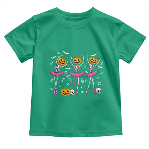 Ballet Skeleton Dance Toddler T Shirt Funny Halloween Gift TS12 Irish Green Print Your Wear