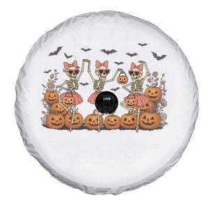 Funny Halloween Skeleton Dance Spare Tire Cover Gift For Ballet Lover TS12 Print Your Wear