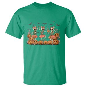 Funny Halloween Skeleton Dance T Shirt Gift For Ballet Lover TS12 Irish Green Print Your Wear
