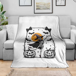 Funny Skeleton Witches Dance Ballet Throw Blanket Halloween Gift TS12 Print Your Wear