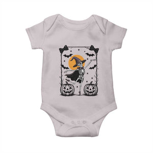 Funny Skeleton Witches Dance Ballet Baby Onesie Halloween Gift TS12 Ice Gray Print Your Wear