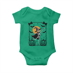 Funny Skeleton Witches Dance Ballet Baby Onesie Halloween Gift TS12 Irish Green Print Your Wear