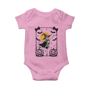 Funny Skeleton Witches Dance Ballet Baby Onesie Halloween Gift TS12 Light Pink Print Your Wear
