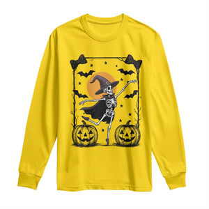 Funny Skeleton Witches Dance Ballet Long Sleeve Shirt Halloween Gift TS12 Daisy Print Your Wear