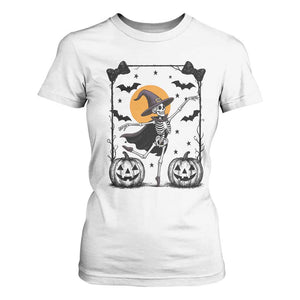 Funny Skeleton Witches Dance Ballet T Shirt For Women Halloween Gift TS12 White Print Your Wear