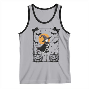Funny Skeleton Witches Dance Ballet Tank Top Halloween Gift TS12 Athletic Heather Black Print Your Wear