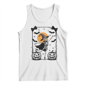 Funny Skeleton Witches Dance Ballet Tank Top Halloween Gift TS12 White Print Your Wear