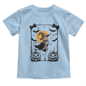 Funny Skeleton Witches Dance Ballet Toddler T Shirt Halloween Gift TS12 Light Blue Print Your Wear