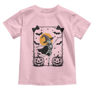 Funny Skeleton Witches Dance Ballet Toddler T Shirt Halloween Gift TS12 Light Pink Print Your Wear