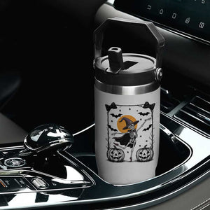 Funny Skeleton Witches Dance Ballet Flip Straw Tumbler Halloween Gift TS12 Print Your Wear