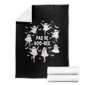 Halloween Ballet Ghost Throw Blanket Pas De Boo Ree Gift TS12 Black Print Your Wear