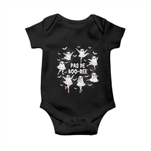 Halloween Ballet Ghost Baby Onesie Pas De Boo Ree Gift TS12 Black Print Your Wear