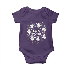 Halloween Ballet Ghost Baby Onesie Pas De Boo Ree Gift TS12 Purple Print Your Wear