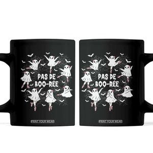 Halloween Ballet Ghost Coffee Mug Pas De Boo Ree Gift TS12 Black Print Your Wear