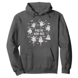 Halloween Ballet Ghost Hoodie Pas De Boo Ree Gift TS12 Dark Heather Print Your Wear