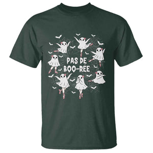 Halloween Ballet Ghost T Shirt Pas De Boo Ree Gift TS12 Dark Forest Green Print Your Wear