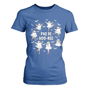 Halloween Ballet Ghost T Shirt For Women Pas De Boo Ree Gift TS12 Royal Blue Print Your Wear