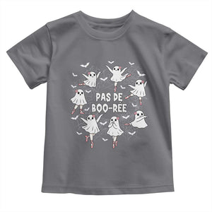 Halloween Ballet Ghost Toddler T Shirt Pas De Boo Ree Gift TS12 Charcoal Print Your Wear