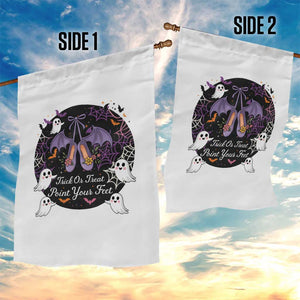 Trick Or Treat Point Your Feet Garden Flag Funny Halloween Ballet Gift TS12 Print Your Wear