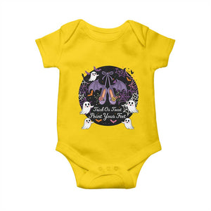 Trick Or Treat Point Your Feet Baby Onesie Funny Halloween Ballet Gift TS12 Daisy Print Your Wear
