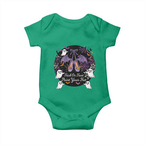 Trick Or Treat Point Your Feet Baby Onesie Funny Halloween Ballet Gift TS12 Irish Green Print Your Wear