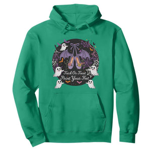 Trick Or Treat Point Your Feet Hoodie Funny Halloween Ballet Gift TS12 Irish Green Print Your Wear