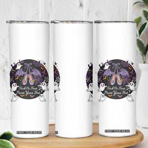 Trick Or Treat Point Your Feet Skinny Tumbler Funny Halloween Ballet Gift TS12 Print Your Wear