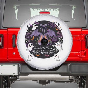 Trick Or Treat Point Your Feet Spare Tire Cover Funny Halloween Ballet Gift TS12 White Print Your Wear