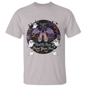 Trick Or Treat Point Your Feet T Shirt Funny Halloween Ballet Gift TS12 Ice Gray Print Your Wear
