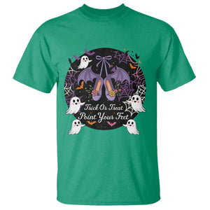 Trick Or Treat Point Your Feet T Shirt Funny Halloween Ballet Gift TS12 Irish Green Print Your Wear