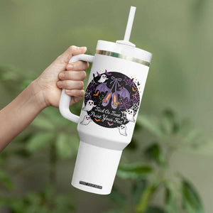 Trick Or Treat Point Your Feet Tumbler With Handle Funny Halloween Ballet Gift TS12 Print Your Wear