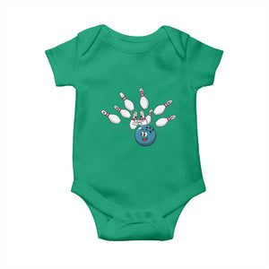 Funny Sport Bowler Gift Baby Onesie Bowling Ball Chasing Pins TS12 Irish Green Print Your Wear