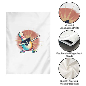 Dabbing Bowling Pin Garden Flag Funny Player Gift TS12 Print Your Wear