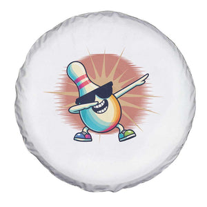 Dabbing Bowling Pin Spare Tire Cover Funny Player Gift TS12 Print Your Wear
