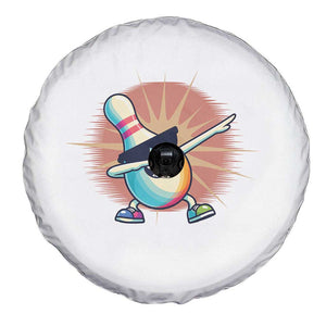 Dabbing Bowling Pin Spare Tire Cover Funny Player Gift TS12 Print Your Wear
