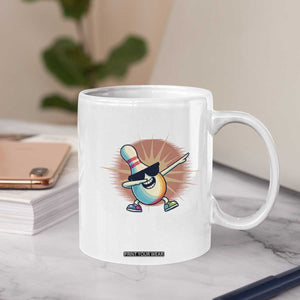 Dabbing Bowling Pin Coffee Mug Funny Player Gift TS12 Print Your Wear