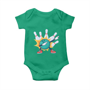 Funny Bowling Ball Dab Baby Onesie Sports Lover Gift TS12 Irish Green Print Your Wear