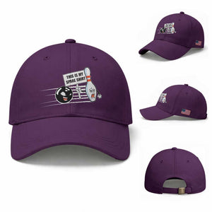 This Is My Spare Shirt Baseball Cap Funny Bowling Gift TS12 Baseball Cap Universal Fit Purple Print Your Wear
